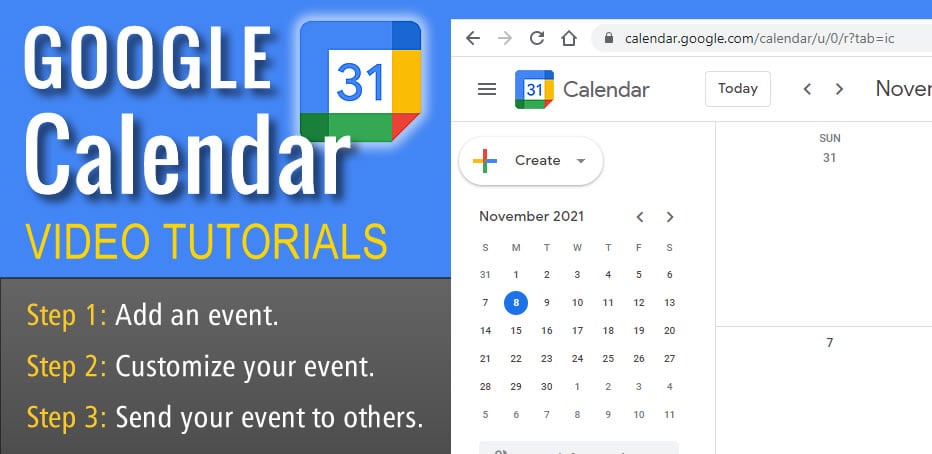 Google Calendar Video Tutorials by Bart Smith